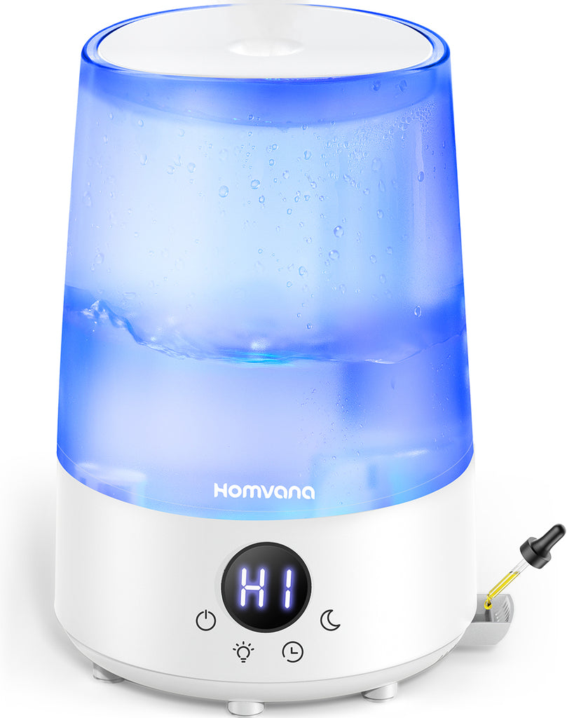 Homvana H101 Humidifier, 0.79 Gal (6l), Cool Mist Dry Burn, Bpa