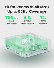 Humidifier for rooms of all size up to 861ft²