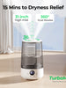 Homvana H101 Quiet Ultrasonic Humidifier, 0.79 Gal (3L) Cool Mist Humidifier