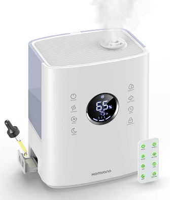 Homvana Humidifier H111, 6.5L Warm & Cool Mist Humidifier for Bedroom(Only US)